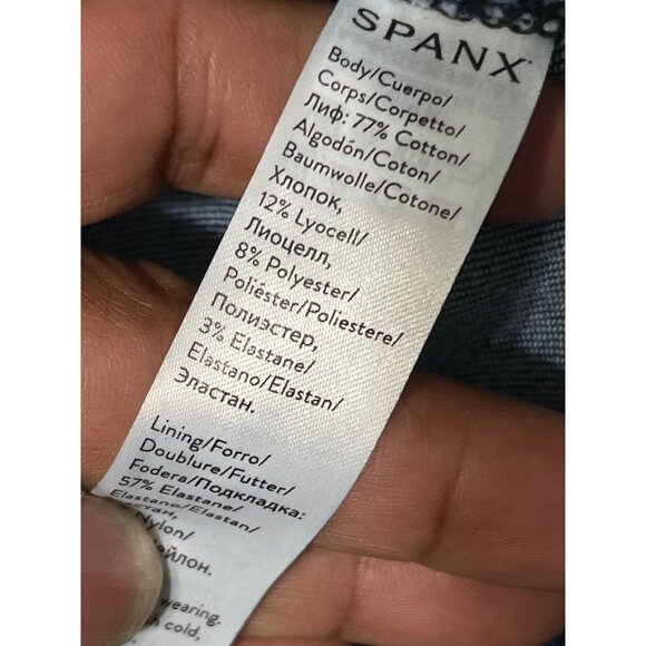 Spanx Cropped Flare Denim Medium Wash Women’s Small - Picture 8 of 9